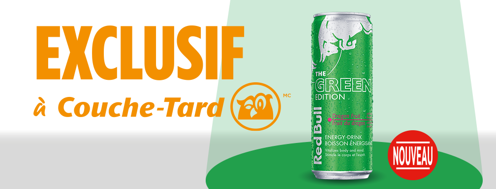Red Bull green edition - Saveur exclusif à Couche-Tard