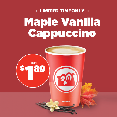 NEW Maple and Vanilla Cappuccino