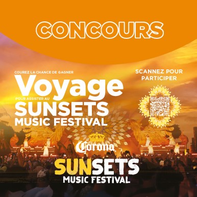 Concours Corona - Voyage Sunsets Music Festival
