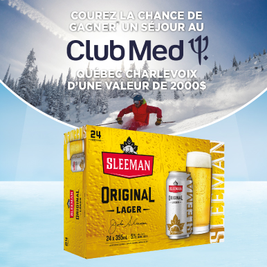 Concours Sleeman - Club Med à Charlevoix