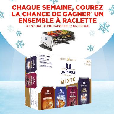 Concours Unibroue - Ensemble à raclette