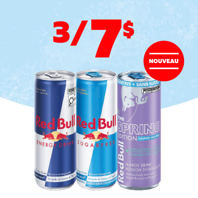 Découvrez la toute nouvelle Red Bull sans sucre Pamplemousse & Fleurs! 