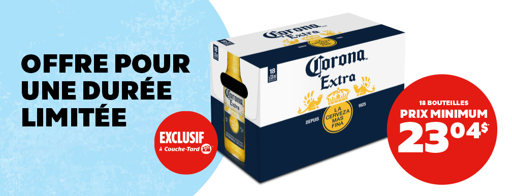 Exclusivité! Corona au prix minimum