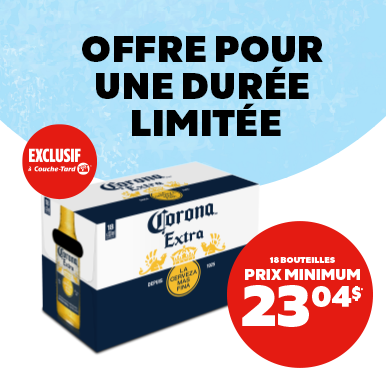 Exclusivité! Corona au prix minimum