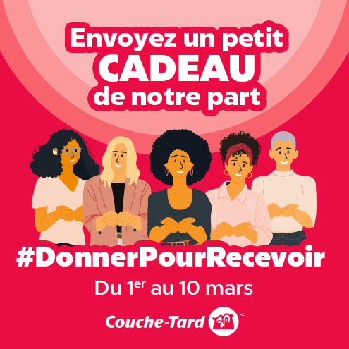 Journée international des droits des femmes, envoyez un cadeau de notre part #donnerpourrecevoir
